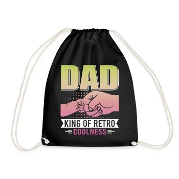 Super papa, papa, meilleur papa Fête des pères - Sac de sport léger - noir - Devant