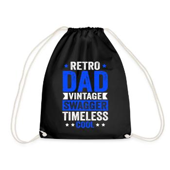 Super papa, papa, meilleur papa Fête des pères - Sac de sport léger - noir - Devant