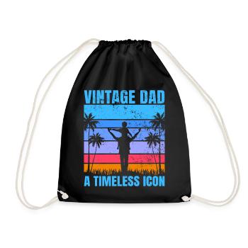Super papa, papa, meilleur papa Fête des pères - Sac de sport léger - noir - Devant
