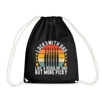 Schlüsseldienst Serrurier Dietrich - Sac de sport léger - noir - Devant