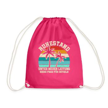 Ruhestand unter neuer Leitung - Rentner - Turnbeutel - Fuchsia - Vorne