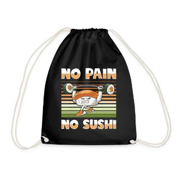Cuisine japonaise Sushi Lovers Bodybuilders - Sac de sport léger - noir - Devant