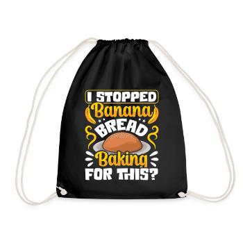 Drôle de vêtements de cuisson au pain aux bananes - Sac de sport léger - noir - Devant