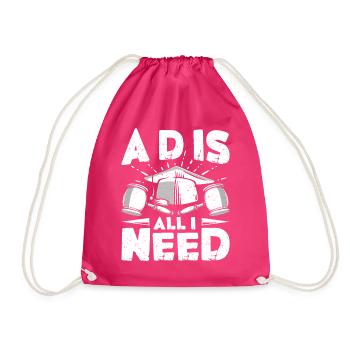 Doctorate Degree great - Drawstring Bag - fuchsia - Front