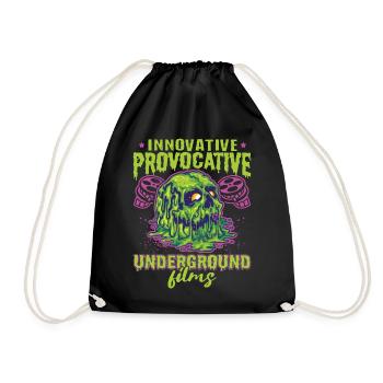 Underground Film, Independent Cinema, Horror - Turnbeutel - Schwarz - Vorne