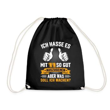 11 Geburtstag 11 Jahre 11 Lebensjahr 11 Lebenalter - Turnbeutel - Schwarz - Vorne