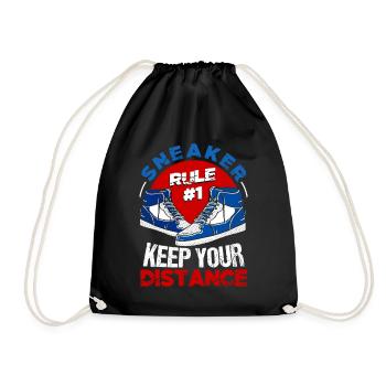 Shoe Collector Shoemaker Sneaker Addict - Drawstring Bag - black - Front
