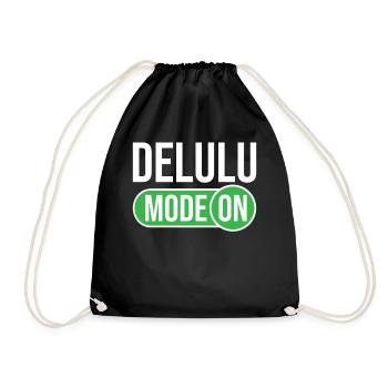 Delulu Spell Delulu Mode - Drawstring Bag - black - Front