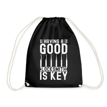 Schlüsseldienst Locksmith Dietrich - Drawstring Bag - black - Front