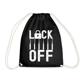 Schlüsseldienst Locksmith Dietrich - Drawstring Bag - black - Front