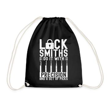 Schlüsseldienst Serrurier Dietrich - Sac de sport léger - noir - Devant