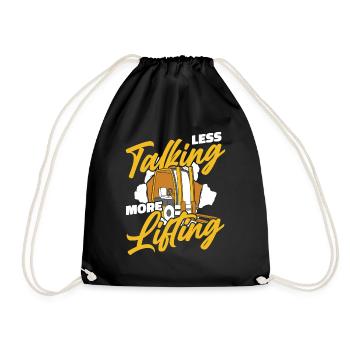 Moins parler Plus de levage télescopique - Sac de sport léger - noir - Devant