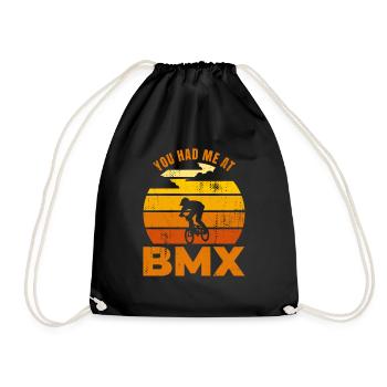 Citation de cycliste BMX - Sac de sport léger - noir - Devant