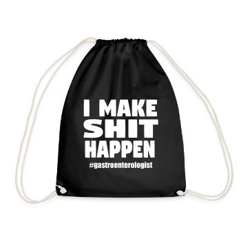Je fais de la merde drôle - Sac de sport léger - noir - Devant