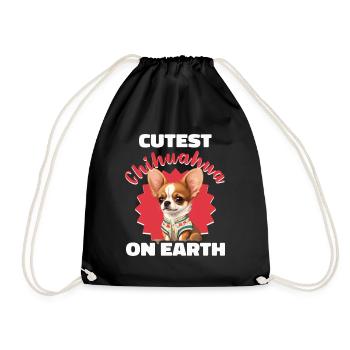 Cutest Chihuahua On Earth - Turnbeutel - Schwarz - Vorne