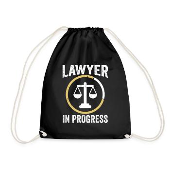 Avocat Travail en cours Avocat Avocat Droit - Sac de sport léger - noir - Devant