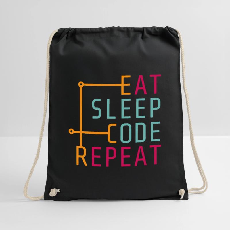 Répétition de code Eat Sleep - Coder Developer Computer Sac de sport léger