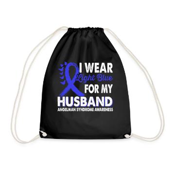 Portez du bleu clair pour prendre conscience de la - Sac de sport léger - noir - Devant