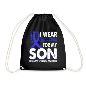 Portez du bleu clair pour le Mois de la Conscience - Sac de sport léger - noir - Devant