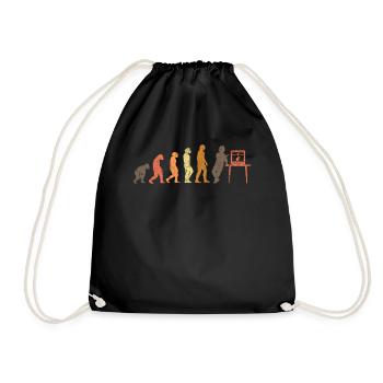 3D Printer Evolution 3D Printer Retro - Drawstring Bag - black - Front