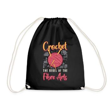 Crocheting Crochet The Rebel Of The Fibre Sewing - Turnbeutel - Schwarz - Vorne