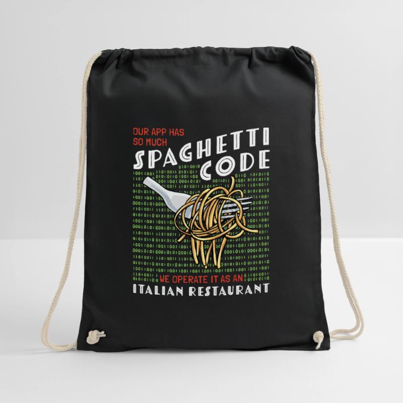 Computer programming Drawstring Bag