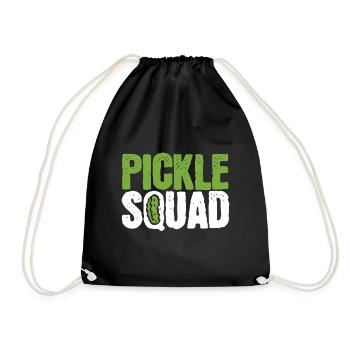 Cornichon Concombre Vegan Squad Green Grocer - Sac de sport léger - noir - Devant
