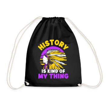 L’histoire est mon truc Profession amérindienne Historien - Sac de sport léger - noir - Devant