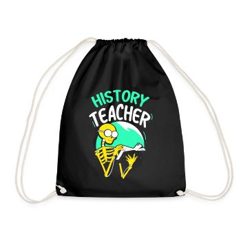 History Teacher History Teacher Profession - Drawstring Bag - black - Front