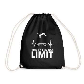The Sky is No Limit Trampolin Trampolinturner - Turnbeutel - Schwarz - Vorne