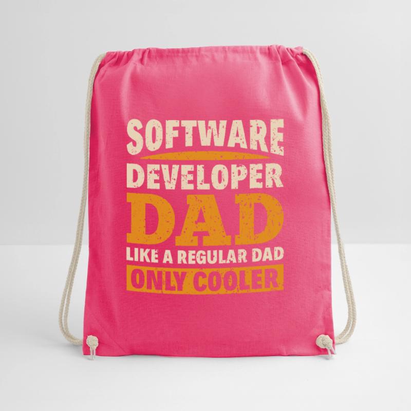 Software Developer Dad - Software Programmer Drawstring Bag