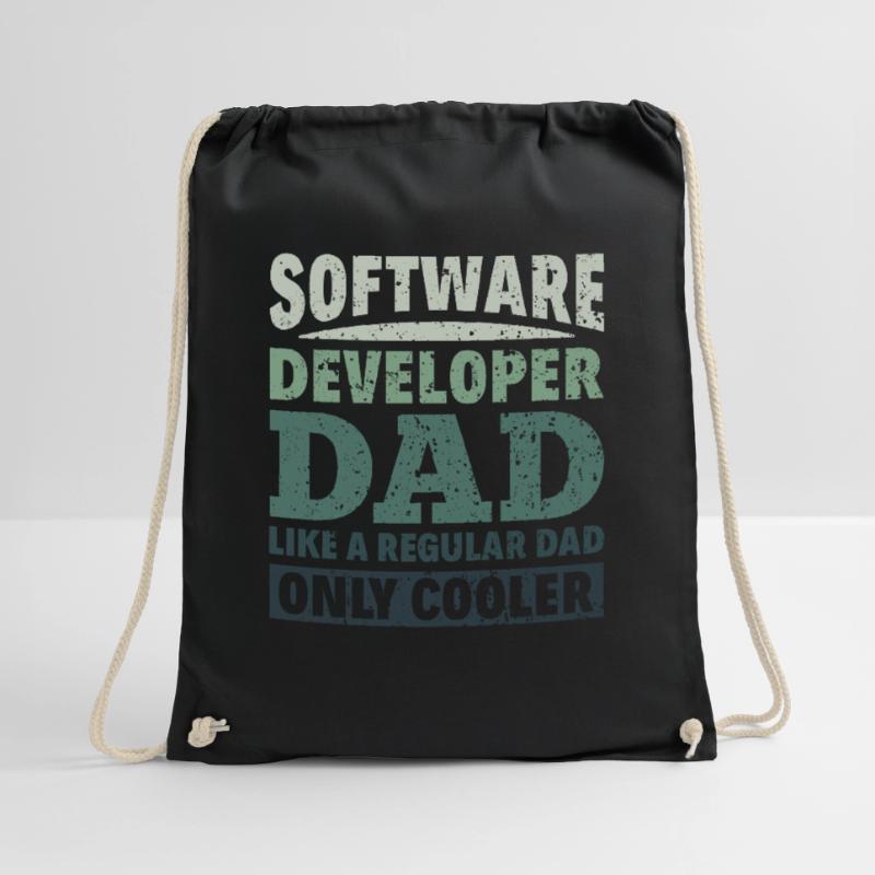 Software Developer Dad - Software Programmer Drawstring Bag