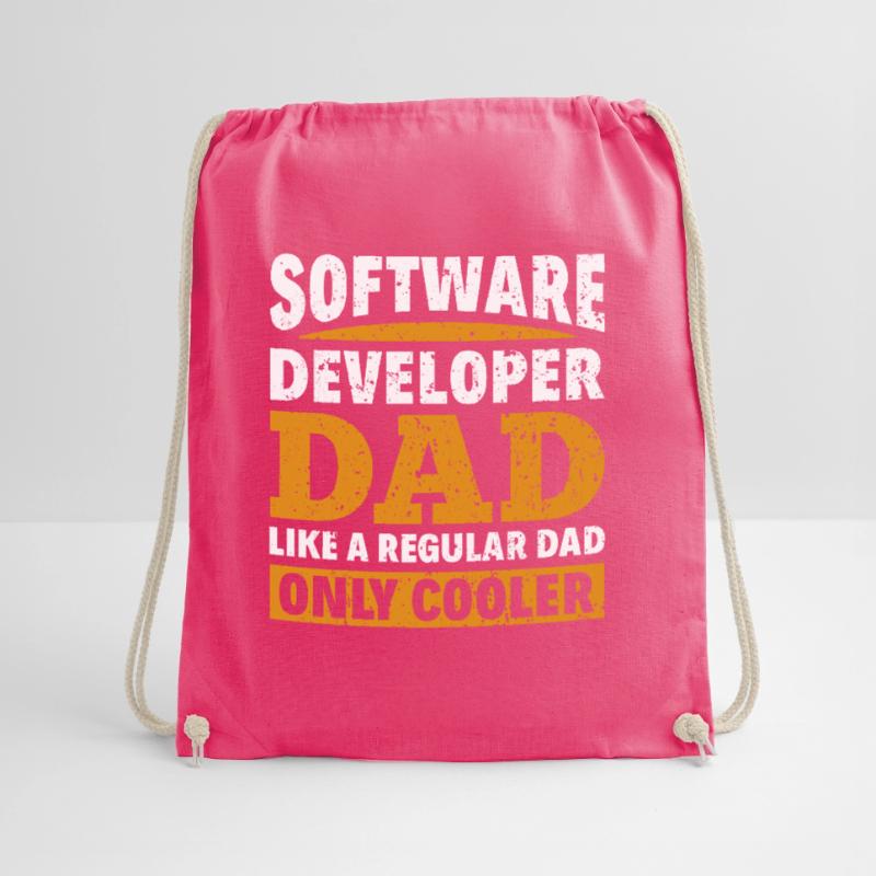 Software Developer Dad - Software Programmer Drawstring Bag