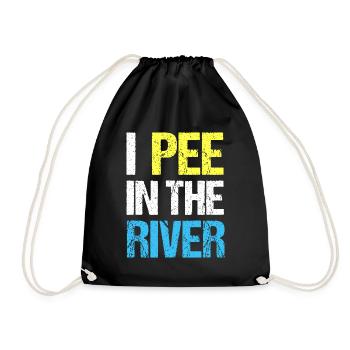 Je fais dans la rivière drôle d’été - Sac de sport léger - noir - Devant