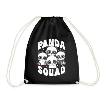Panda Trupp - Turnbeutel - Schwarz - Vorne
