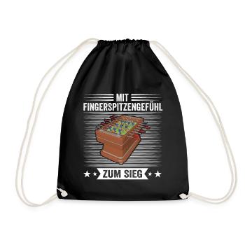 Foosball Gift Fans Wuzler Foosball - Drawstring Bag - black - Front