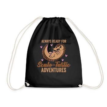 Scale-tastic Adventures Pangolin Lovers - Sac de sport léger - noir - Devant
