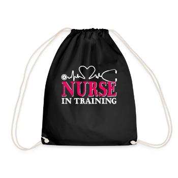 Nurse Nurse In Training - Drawstring Bag - black - Front