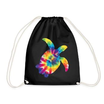 Tortue de mer Tortoise Tie Dye - Sac de sport léger - noir - Devant