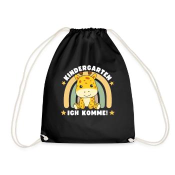 Kindergarten Ich Komme! - Turnbeutel - Schwarz - Vorne