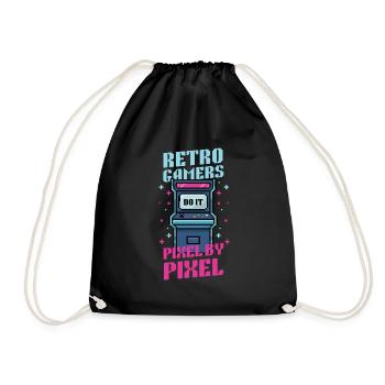 Lecteurs vidéo Retro Gamer Gaming Classic 80s - Sac de sport léger - noir - Devant