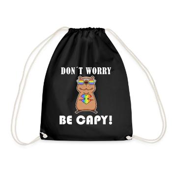 Capybara Capybara Cadeau - Sac de sport léger - noir - Devant