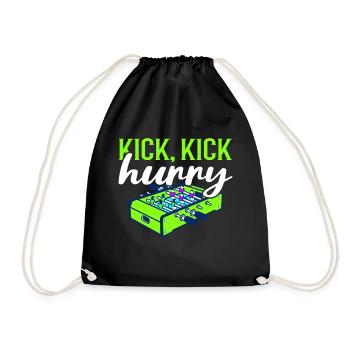 Foosball Gift Fans Wuzler Foosball - Drawstring Bag - black - Front