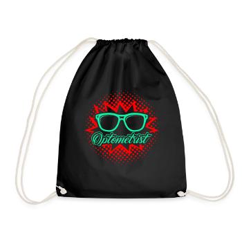 Proud To Be An Optometrist - Drawstring Bag - black - Front
