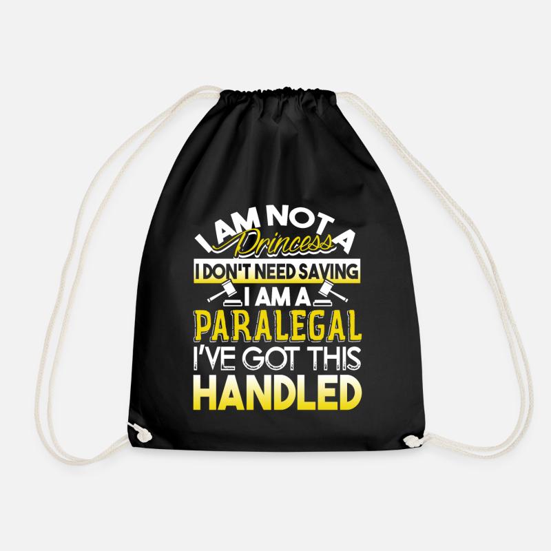 Paralegal Paralegal Got This Handled - Drawstring Bag - black
