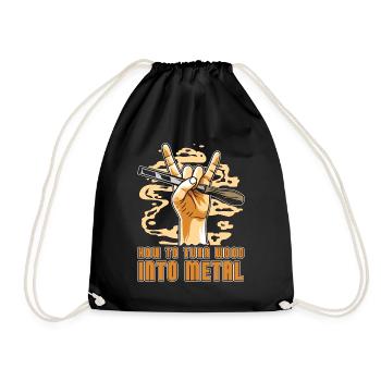 Woodturning How To Turn Wood Into Metal Woodworker - Drawstring Bag - black - Front