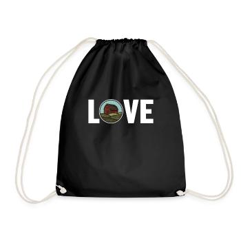 Love Agriculture Agriculteur Biologique Agriculteur Agronome - Sac de sport léger - noir - Devant