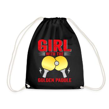 Tenue de Joueur Fille Femmes Dames! Ping-pong - Sac de sport léger - noir - Devant