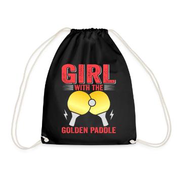 Tenue de Joueur Fille Femmes Dames! Ping-pong - Sac de sport léger - noir - Devant