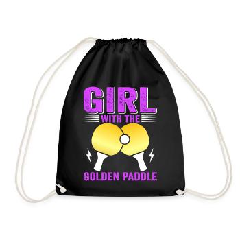 Tenue de Joueur Fille Femmes Dames! Ping-pong - Sac de sport léger - noir - Devant